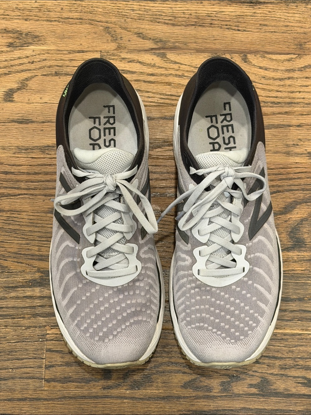 New Balance Men's Athletic Sneakers - Light Gray with Dark Gray Details